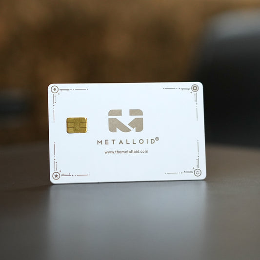 Matte White metal card