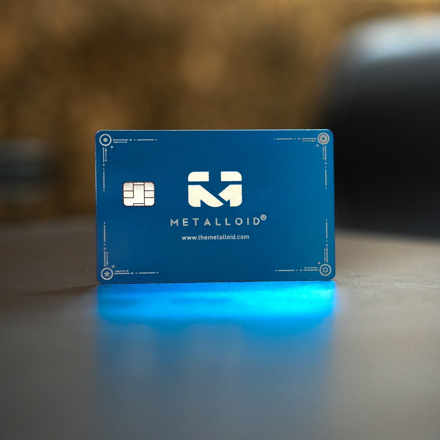 Matte Blue Metal card