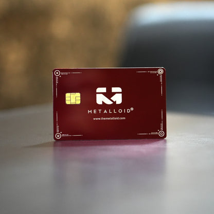 Matte Red Metal card