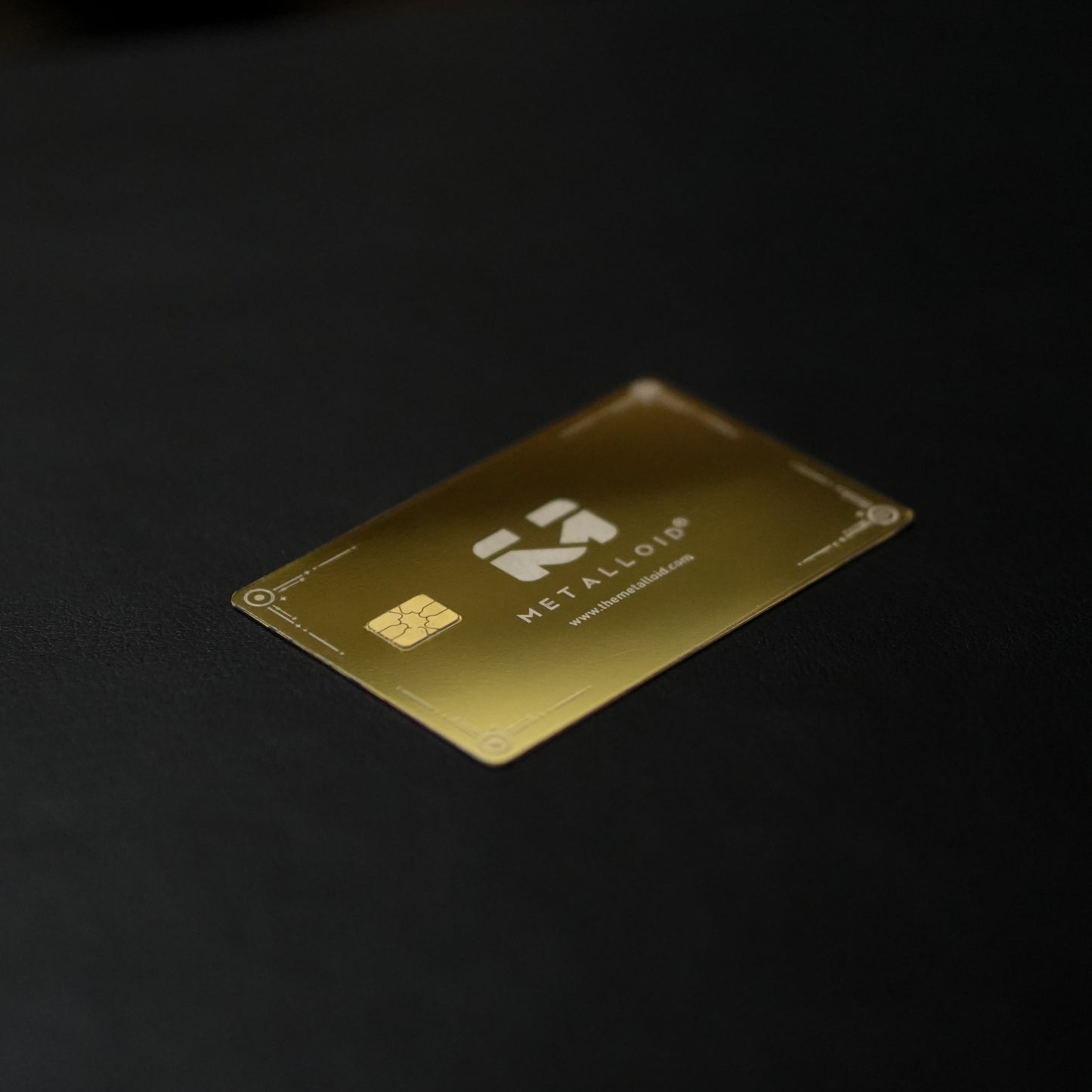 Mirror Gold metal card