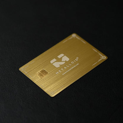 Brush Gold Metal card