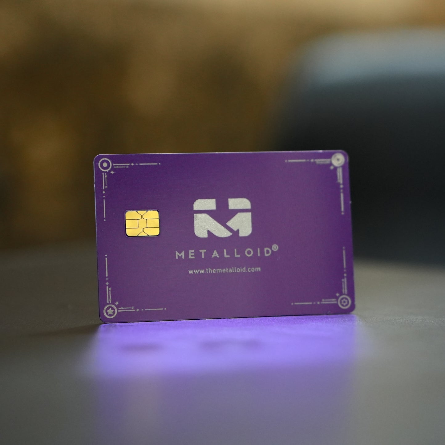 Matte Purple metal card