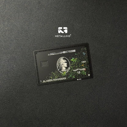 A-max Green metal card