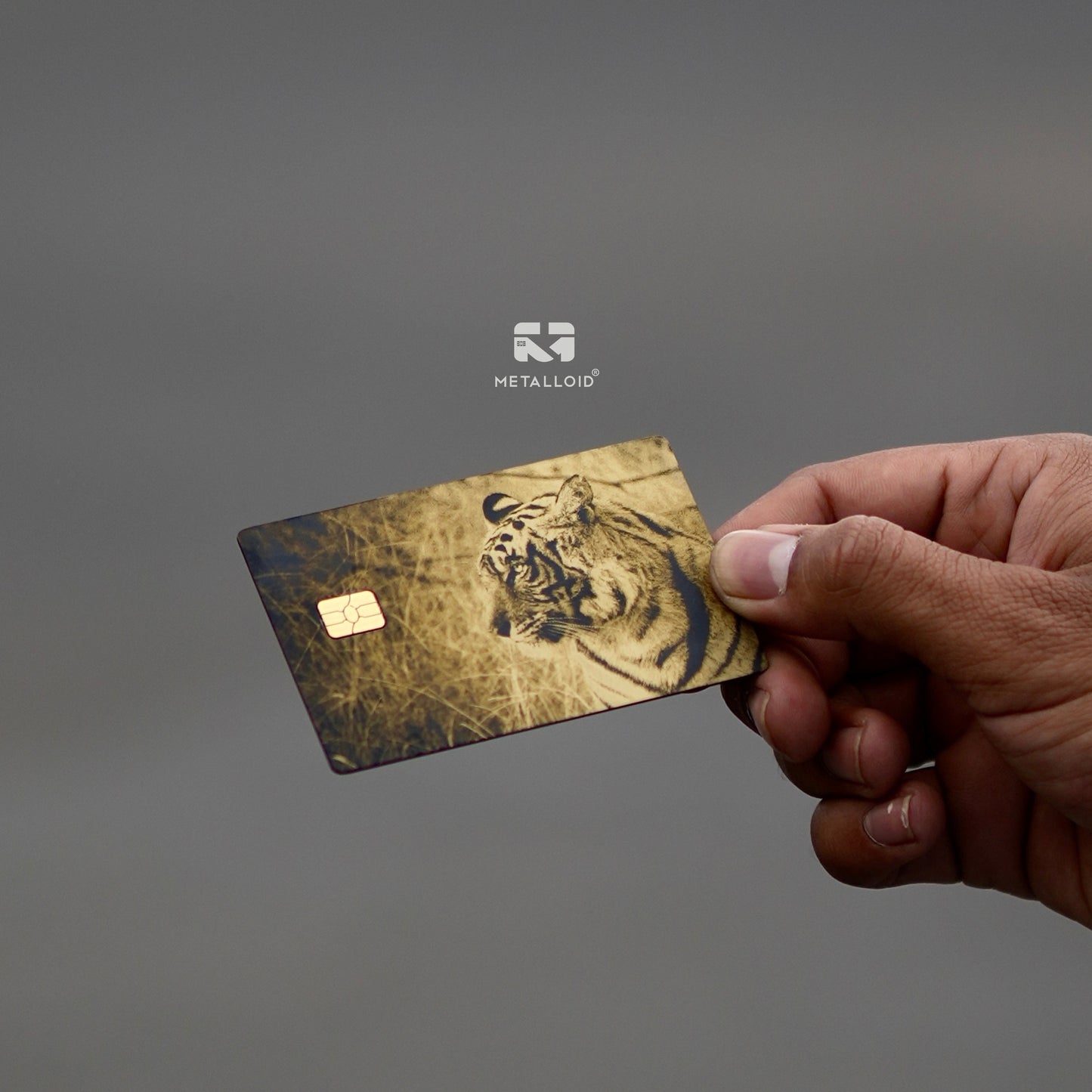 Tiger metal card