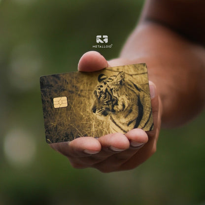 Tiger metal card